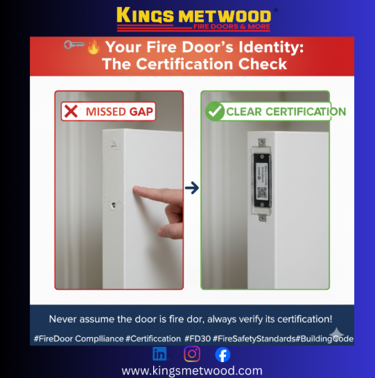 🔑 Your Fire Door’s Identity: The Certification Check